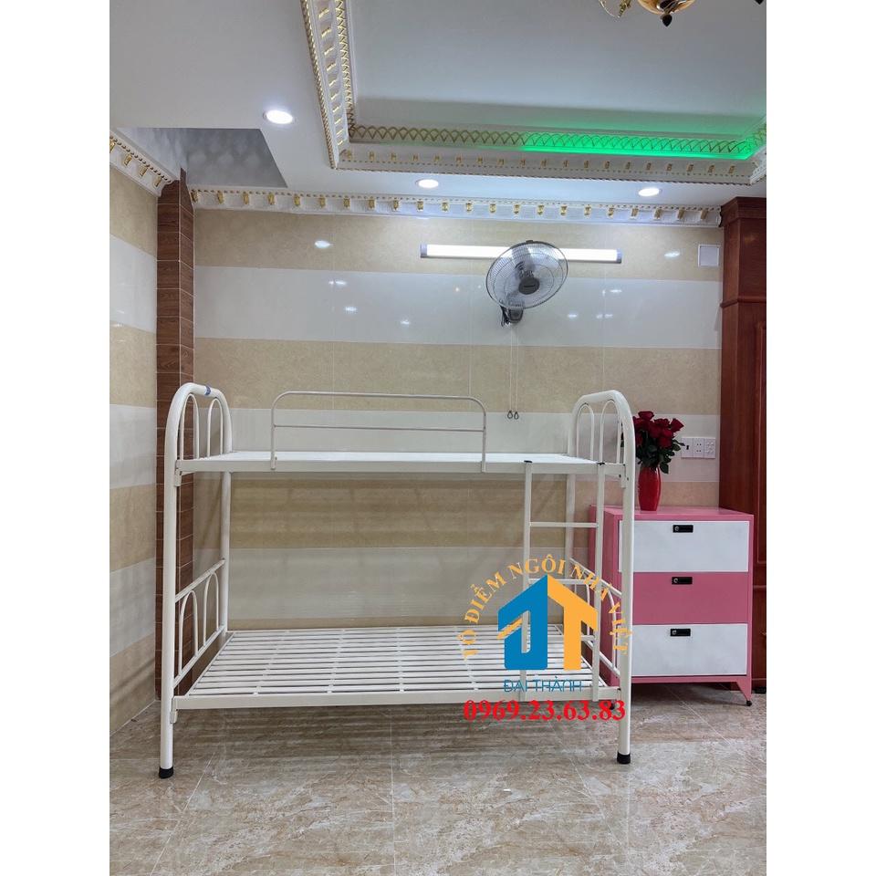 Giường sắt 2 tầng ngang 1m2 dài 2m bảo hành 1 năm - Đại Thành