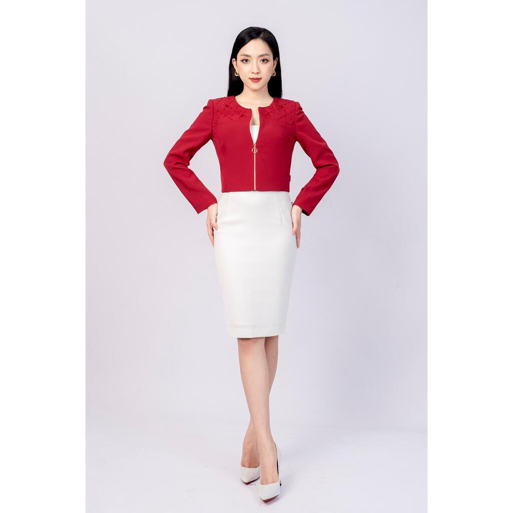 Áo vest, kiểu dáng croptop cổ tròn MMOutfit M-AV000521006