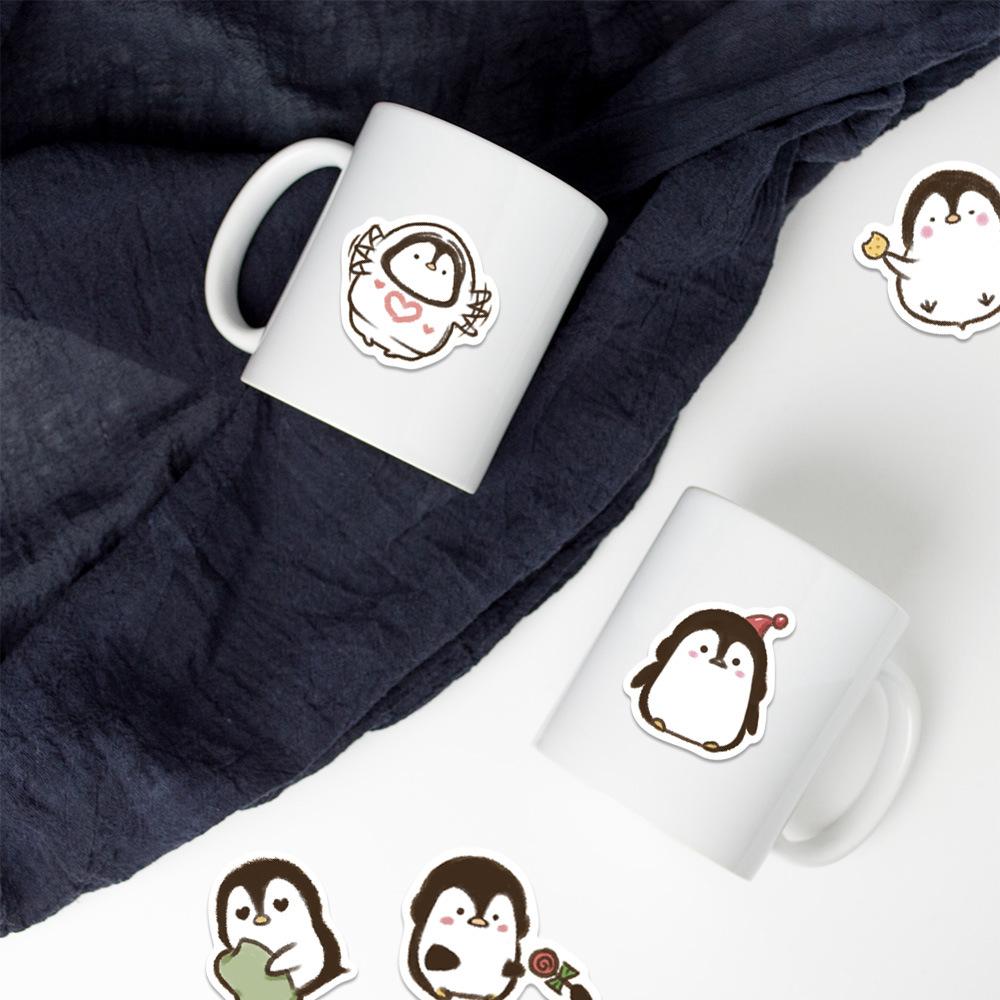 Sticker chim cánh cụt chibi hoạt hình cute trang trí mũ bảo hiểm,guitar,ukulele,điện thoại,sổ tay,laptop-mẫu S71