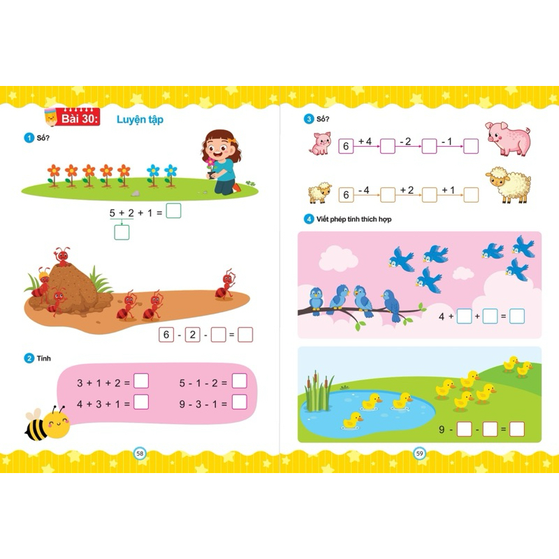Sách - Toán Tiền Tiểu Học Phát Triển Tư Duy Và Vở Bài Tập Toán Cho Bé 5-6 Tuổi Chuẩn Bị Vào Lớp 1 - Phiên bản mới 5.0