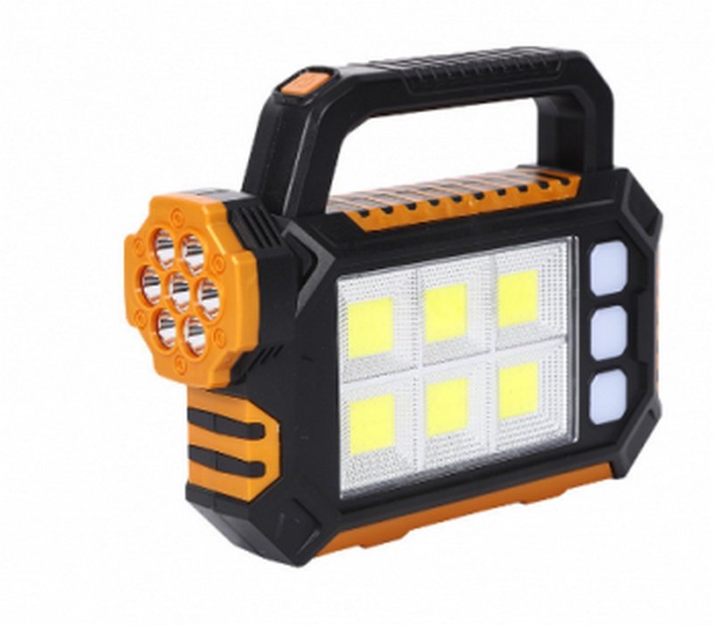 Đèn Pin Sạc Cầm Tay 3 Chế Độ Sáng Tiện Lợi Có Thêm Sạc Qua Tấm Pin Năng Lượng Mặt Trời