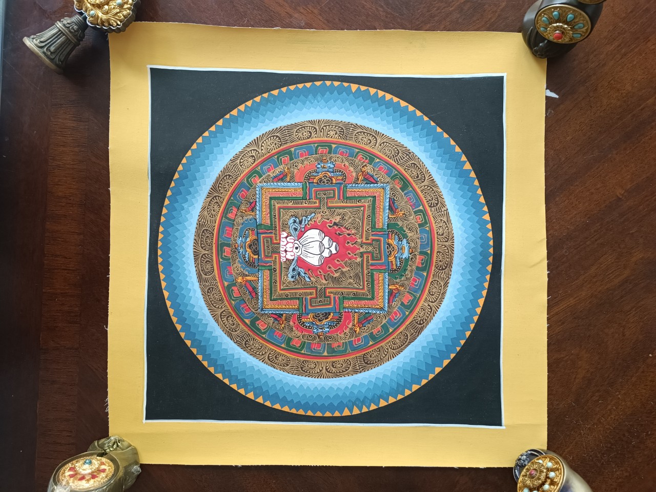 Tranh thangka Mandala Kalacharka