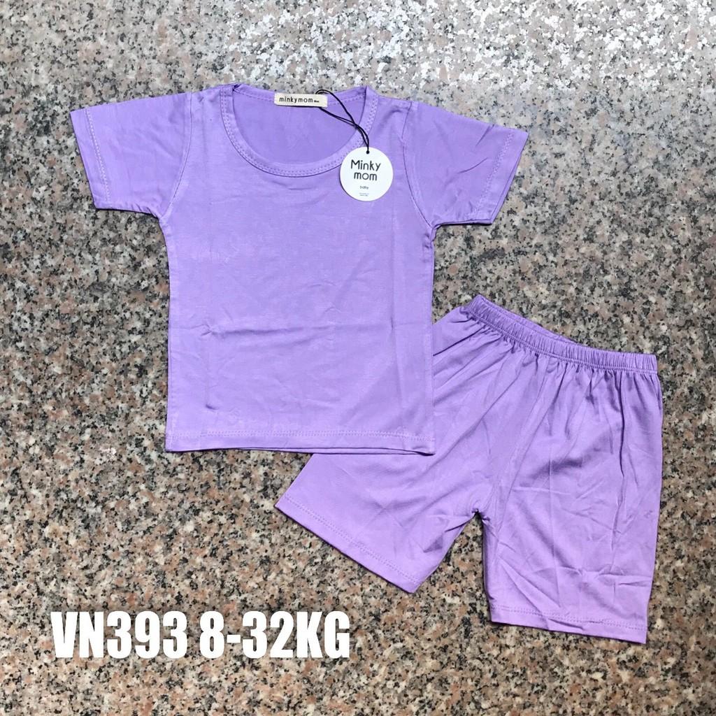 Bộ Minky Mom Cộc Tay, Ngắn Tay. Bộ Mimky Mom siêu mềm mịn mát cho bé trai bé gái, Size Từ 80-150(8-32KG)