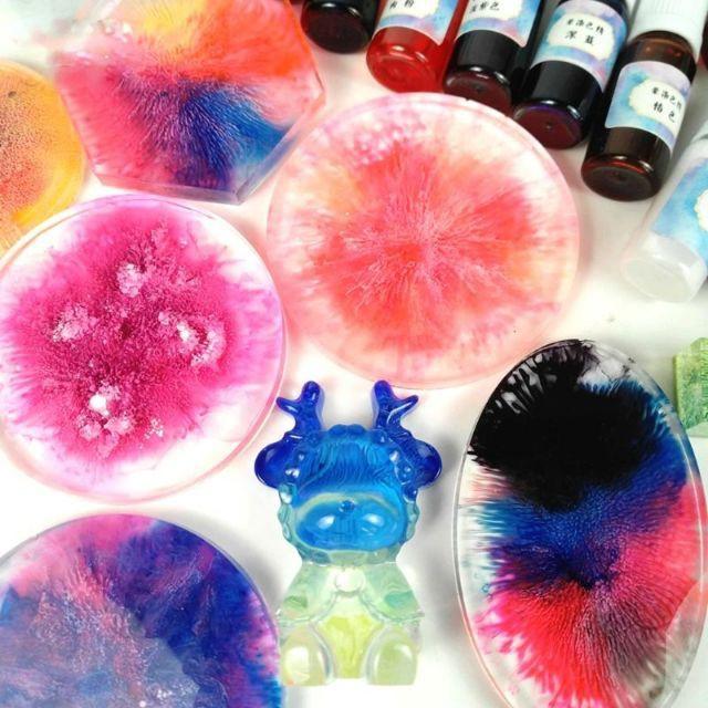 Bộ 10 Màu Pha Resin Ancohol Ink Tạo Hiệu Ứng Màu Loang - Trường Thịnh Sài Gòn