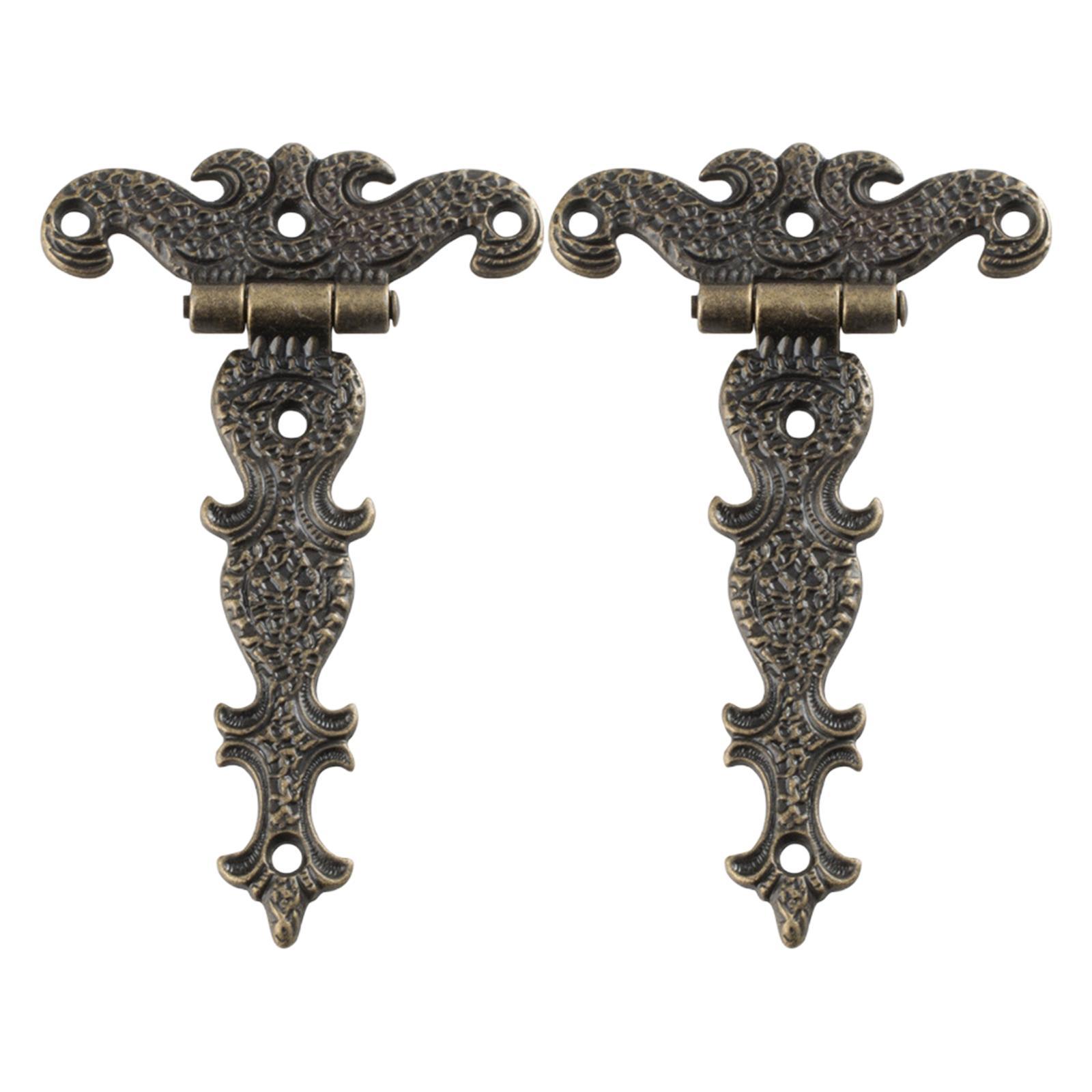 2 Pieces Vintage Style Door Hinges  for Home Office Hotel