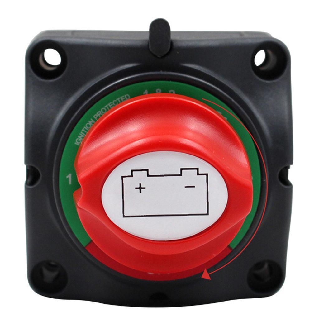 2Pcs 12V/24V 3 ON-OFF Battery Shut Off Isolator Disconnect Switch Boat