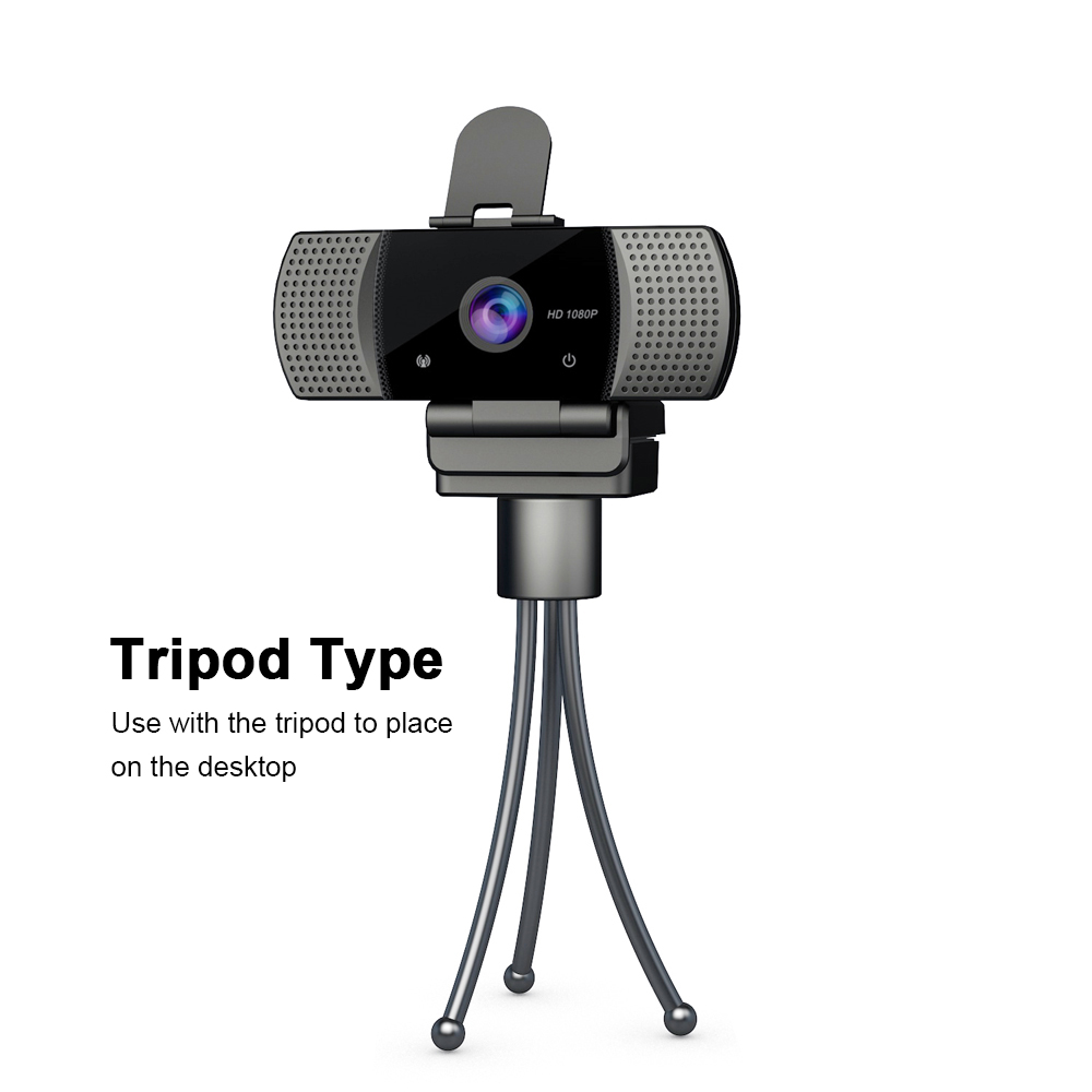 Webcam gốc rộng Full HD 1080P Wide Angle USB Webcam USB2.0 Drive-Free With Mic Web Cam Laptop Online Teching Conference Live Streaming