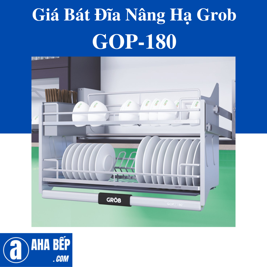 Giá Bát Đĩa Nâng Hạ Grob GOP-180 - Hàng Chính Hãng