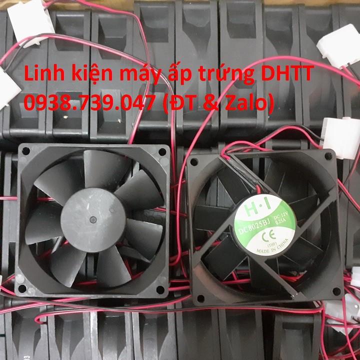 Quạt tản nhiệt 12V 8x8x2.5cm