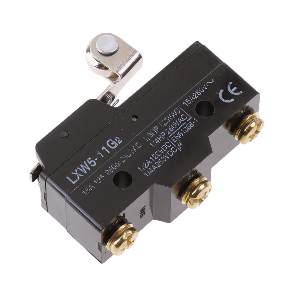 5-13pack LXW5-11G2 1NO 1NC SPDT Momentary Roller Hinge Lever Arm Micro Switch