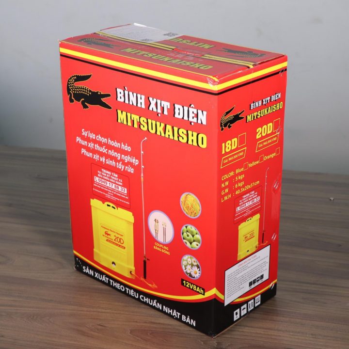 Bình Phun Xịt Điện 20L Mitsukaisho 20D