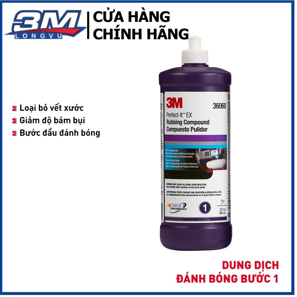 Dung dịch đánh bóng bước 1 3M PN36060 PERFECT-IT EX RUBBING COMPOUND -946ml - 3M Long Vu