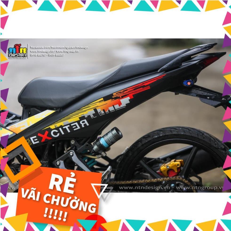 Tem Rời Exciter 150 Mẫu Hoàng Hôn Vàng Đỏ Đen