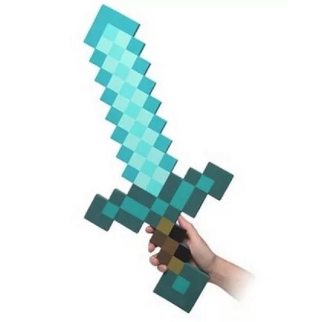 Combo kiếm sung đồ chơi minecraft kim cương