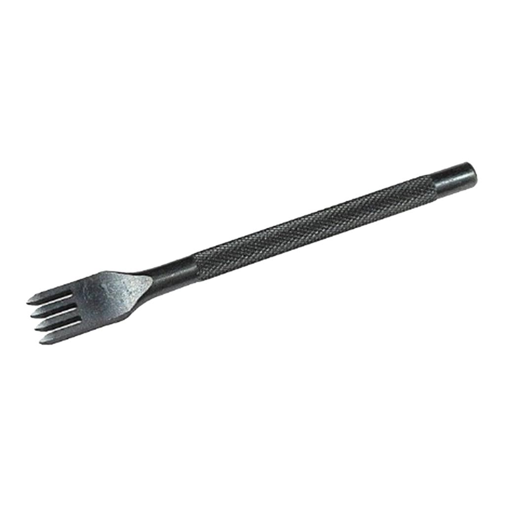 4XLEATHER STITCHING PUNCH TOOLS 4MM 1+2+4+6 PRONG DIAMOND LEATHER HOLE PUNCH