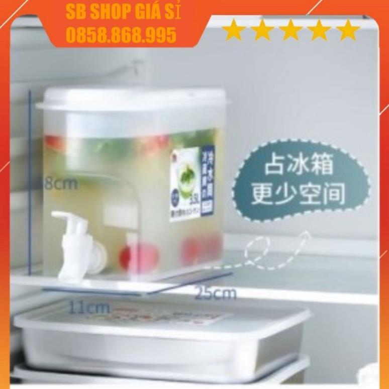 Bình nước tủ lạnh 3.5 lít có vòi chuyên để tủ lạnh siêu tiện lợi