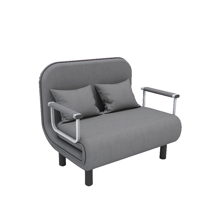 Ghế sofa giường gấp đa năng khung thép bọc vải thoáng khi có khoá kéo WC, giường ngủ thông minh gấp gọn size 1m*1m9 và 1m5 x 1m9