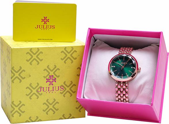 Đồng Hồ Nữ Julius Hàn Quốc JA-1193C Dây Thép Màu Đồng