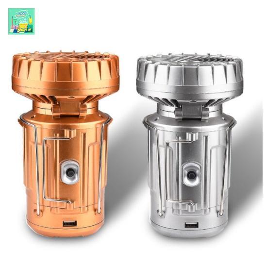 Quạt Tích Điện 3 Trong 1 - Tích Hợp QUẠT, ĐÈN PIN, SẠC ĐIỆN THOẠI - Chất Liệu Bền, Cực Tiện Dụng - Hot Trend 2022