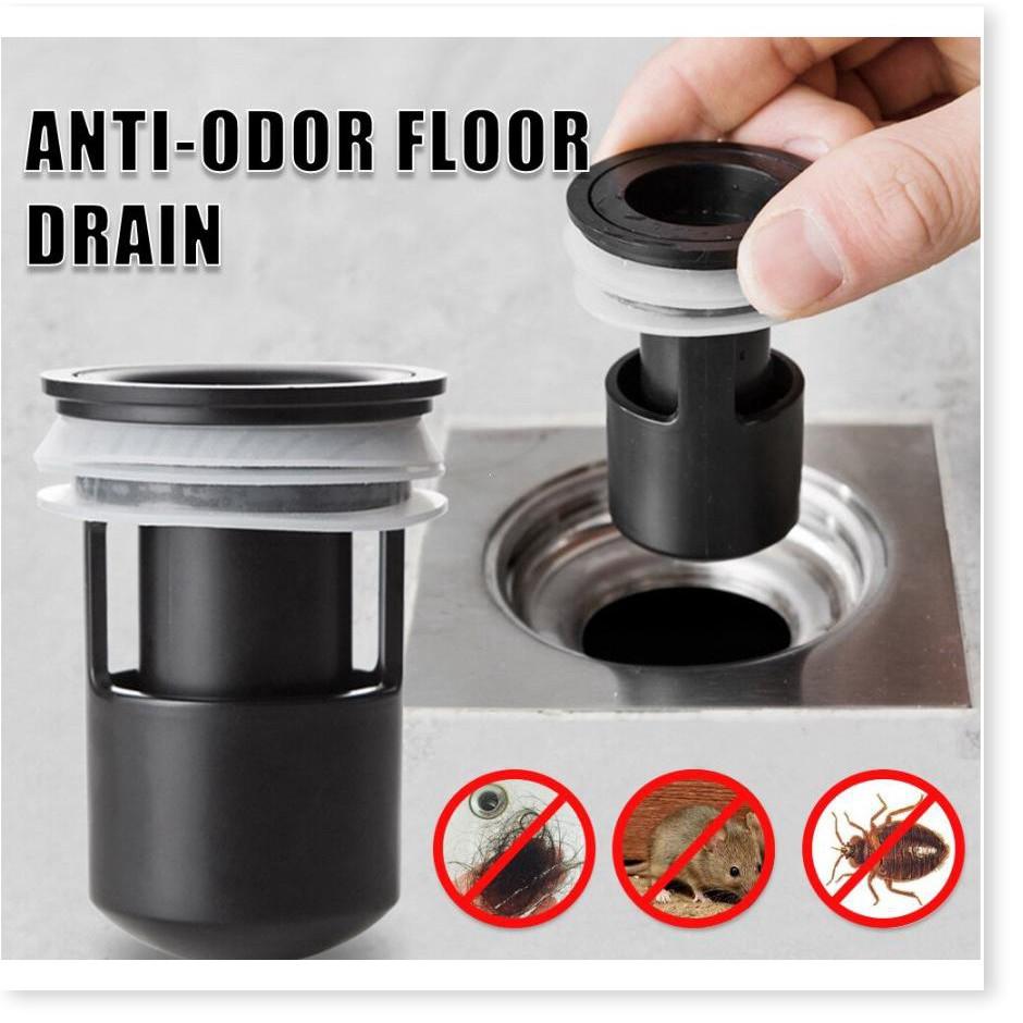 Bộ chặn mùi hôi cống, côn trùng lưới ABS + Silicone Japan  - Gia Dụng SG