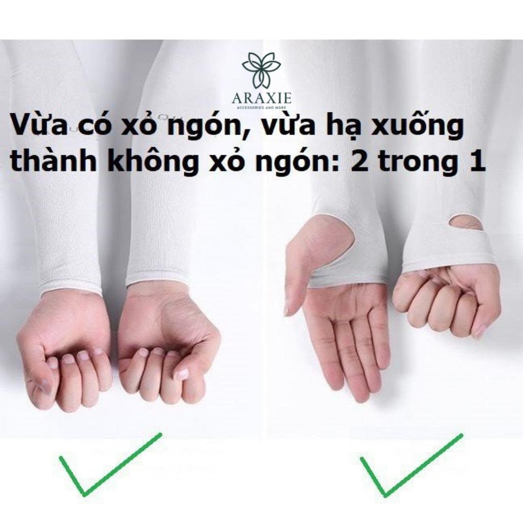 Bao tay chống nắng Araxie găng tay AGT0201