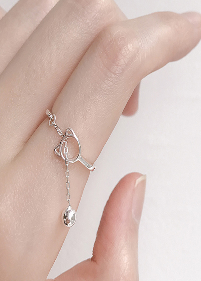 Nhẫn nữ thời trang hình mèo N28