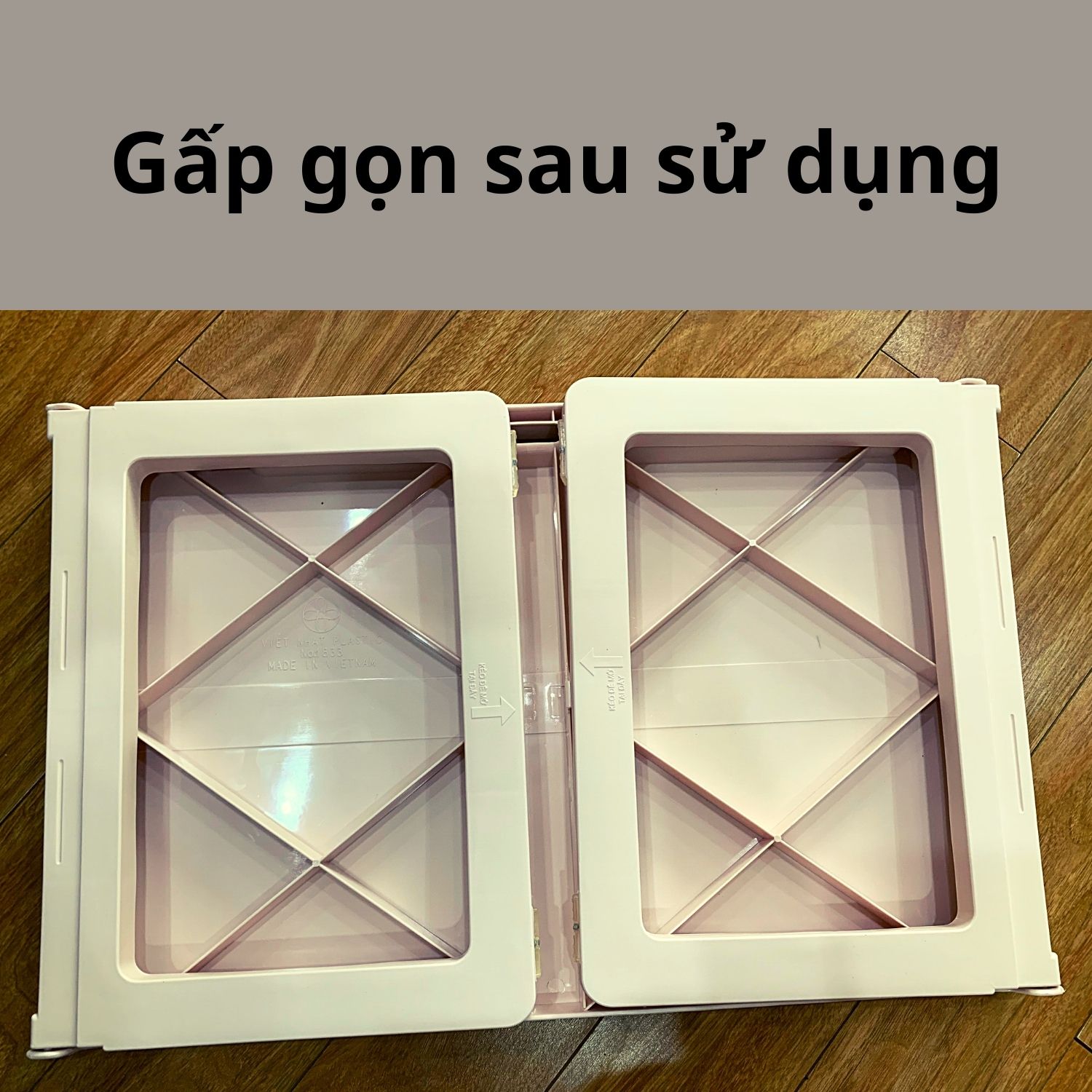 Bàn nhựa gấp gọn bàn học thông minh có khe cắm máy tính bảng ,bút, điện thoại (hàng việt nhật Plastic)