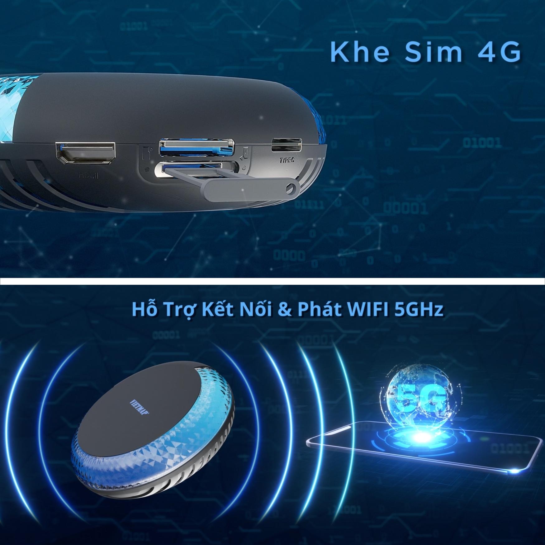[Nhập Mã TIKISMEV5] Vietmap BS10 Box Android kết nối màn hình xe ô tô - Tặng Vietmap Live 3 năm - CarPlay và Android Auto thế hệ mới - SMEV Phân Phối