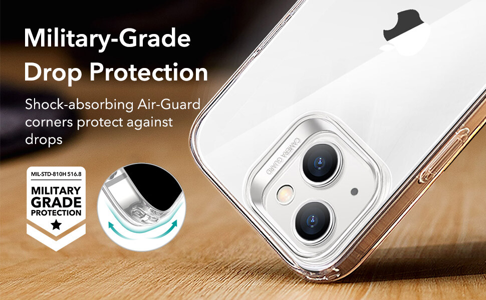 Ốp Lưng dành cho iPhone 14 Pro / 14 Pro Max/ 14/ 14 Plus/ ESR Project Zero Clear Case Trong Suốt Chống Ố Vàng - Kèm Combo Kính Cường Lực Màn Hình và Camera- Hàng Chính Hãng