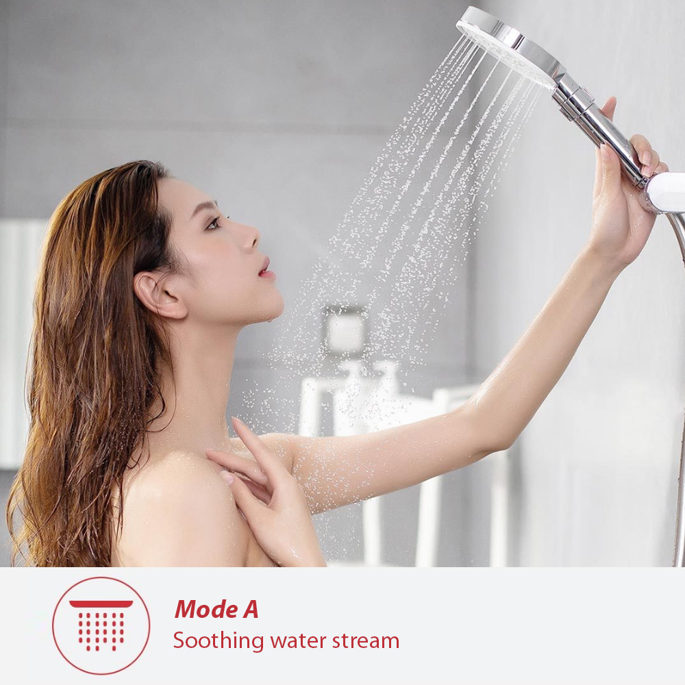 Xiaomi Mijia Diiib Handheld Shower Head Set 3 Modes 360 Degree 120mm 53 Water Holes With Pvc Powerful Massage Shower