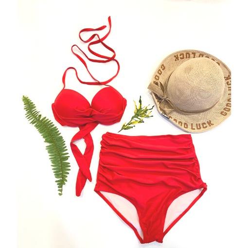 Bikini, Đồ Bơi Đi Biển Hai Mảnh Gọng B Cạp Cao Secxy ODERI HM-102