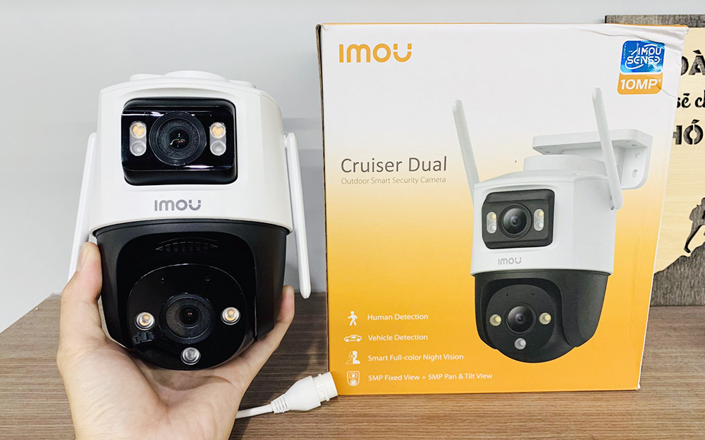 Camera Wifi IMOU Cruiser Dual 10MP IPC-S7XP-10M0WED Xoay 360 Ngoài Trời - HÀNG CHÍNH HÃNG