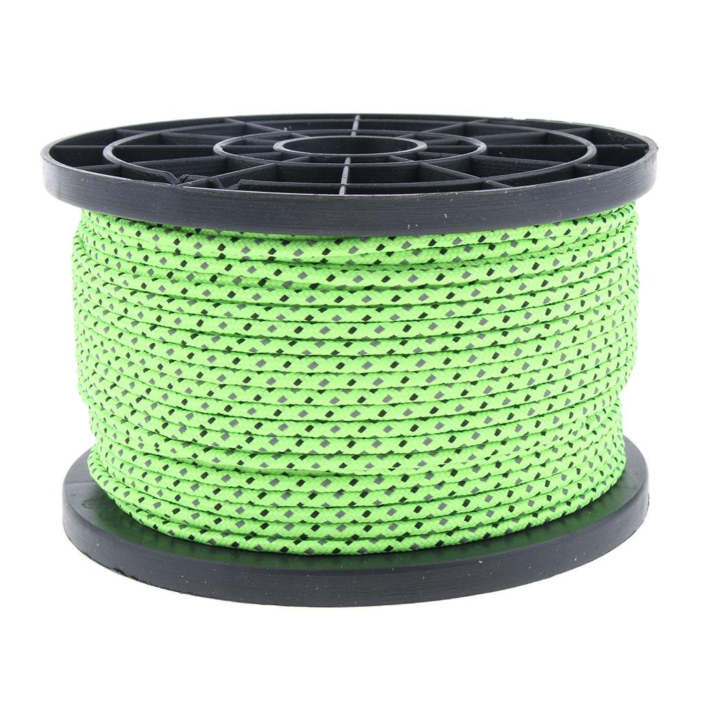 Reflective Guyline Camping Tent Rope Guy Line Cord Paracord Clothesline