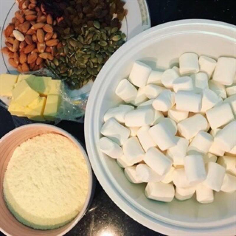1kg Kẹo Marshmallow trắng làm kẹo Nougat, hạnh phúc