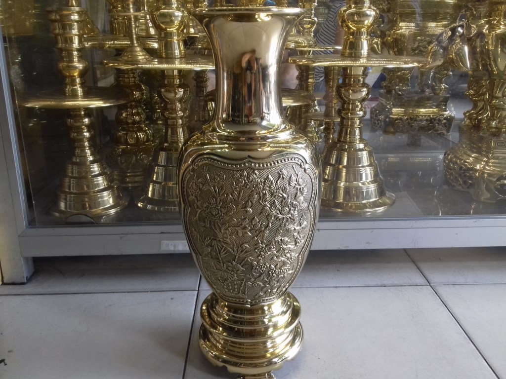 Bình bông bằng đồng cao 44cm