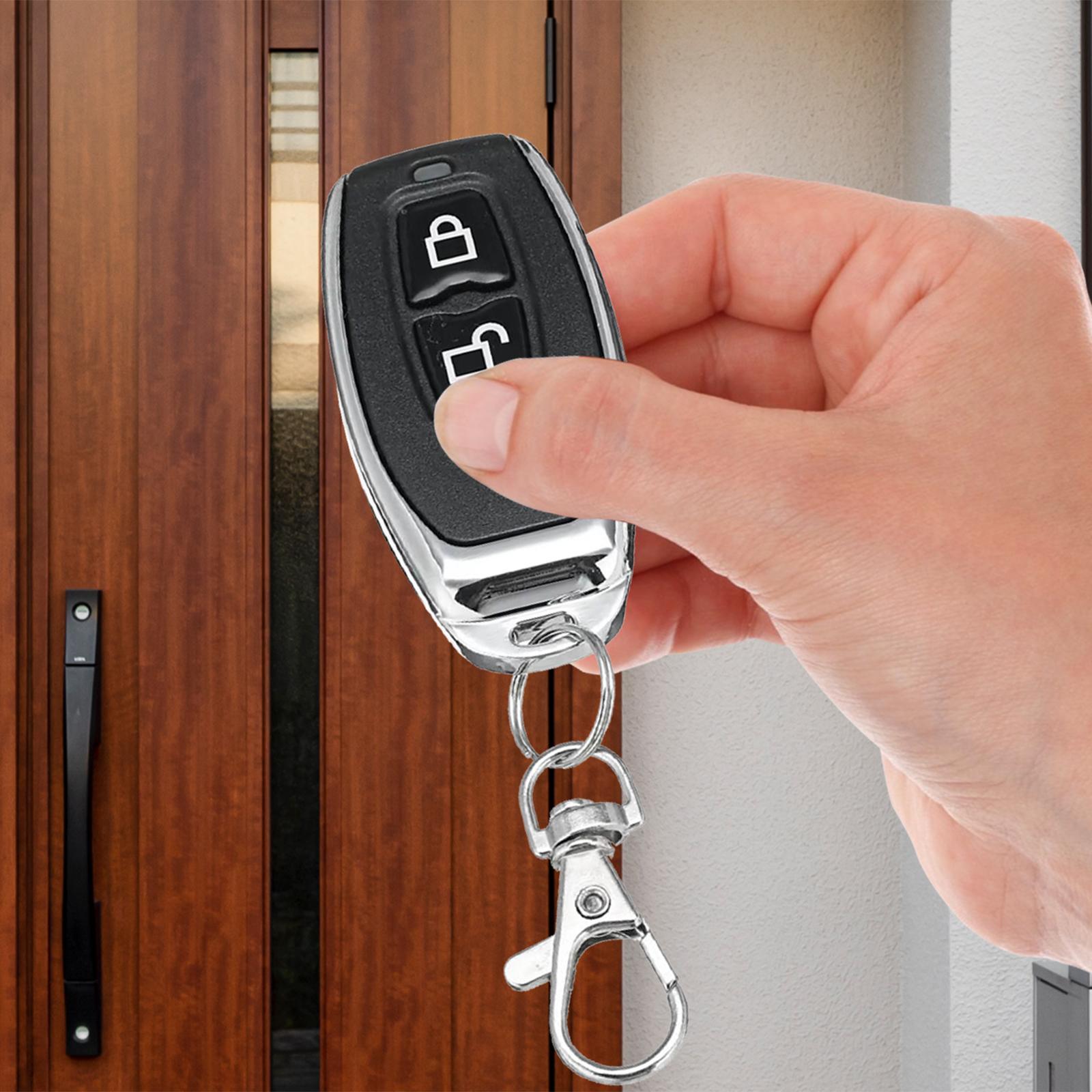Universal Remote Keychain 2 Buttons Garage Door Remotes for Electric Vehicle