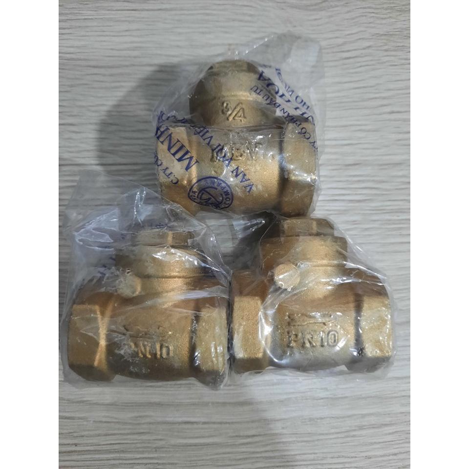 10 cái Van 1 chiều 27,van 1 chiều phi 27, van 1 chiều thau 27, van 1 chiều phi 27