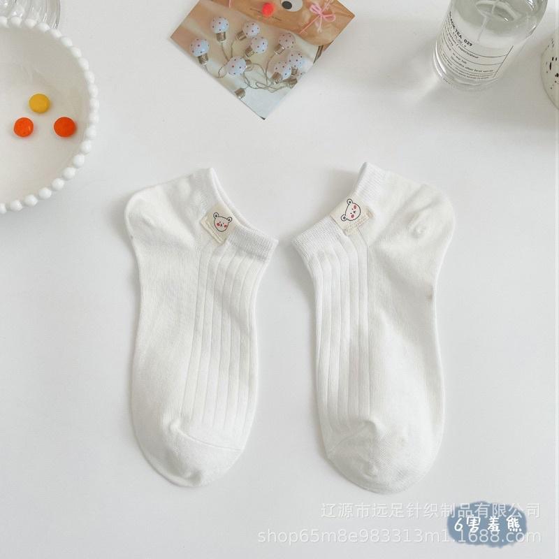 Vớ Tất Cổ Ngắn Icon TEM vải cotton kháng khuẩn, hàng loại 1 bao đổi trả dành cho cả nam và nữ