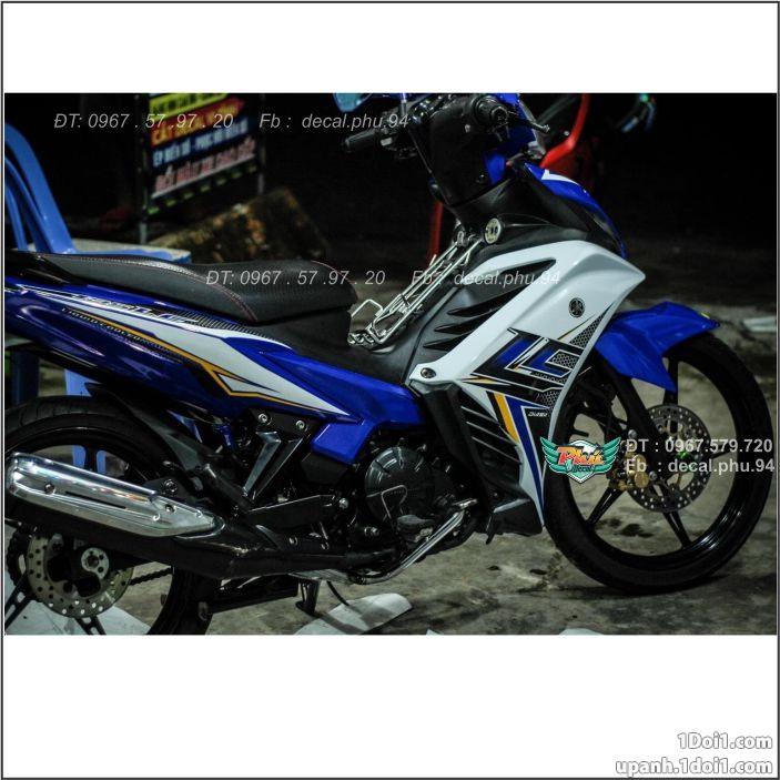 Tem Rời Exciter 135 Lc trắng xanh
