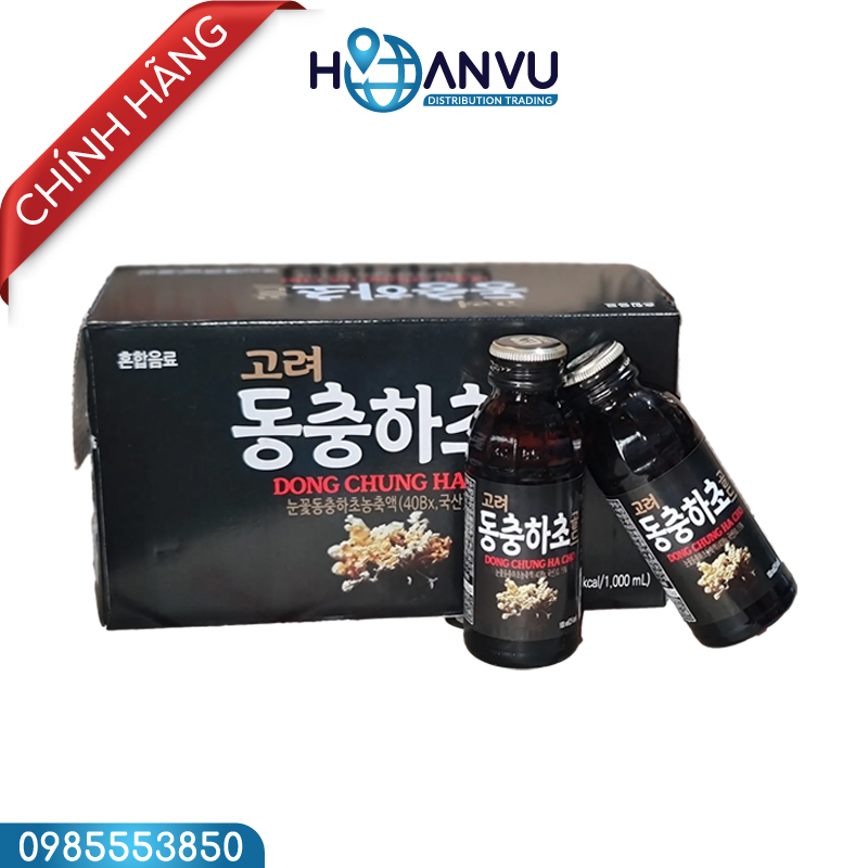 Nước Đông Trùng Hạ Thảo Korean Dong Chung Ha Cho Gold (100ml x 10)