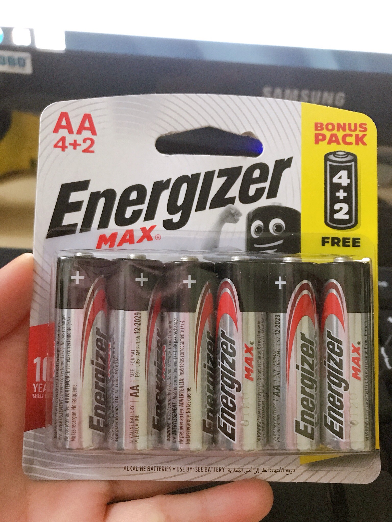 Pin Max 8 + 4 Viên Energizer E91 BP8+4 AA