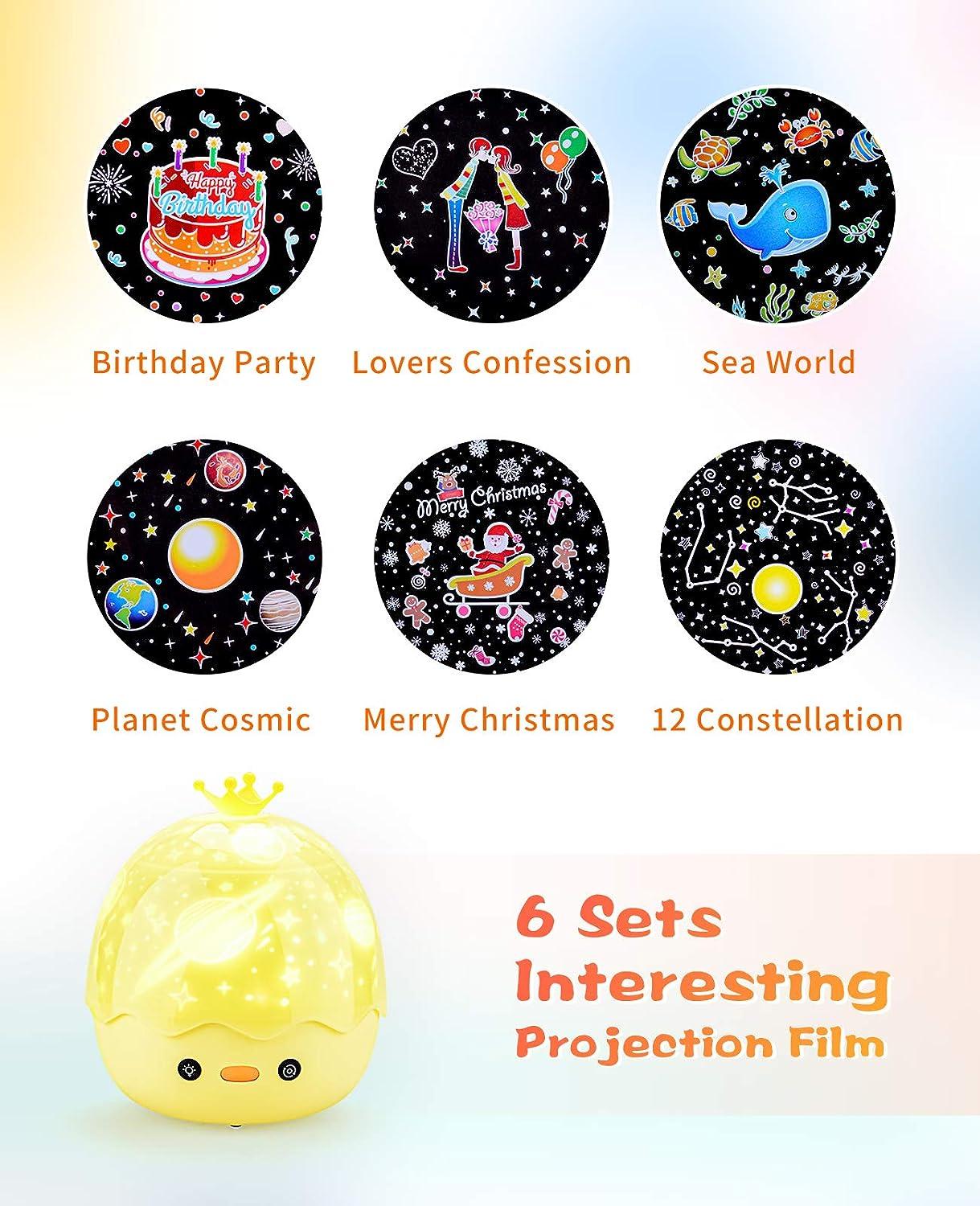 Đèn ngủ chiếu sao, Đèn ngủ xoay 360° có nhạc + Bluetooth