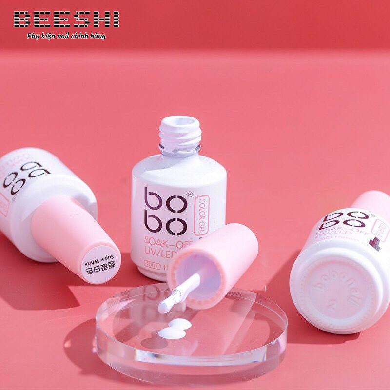 Sơn gel bobo đen trắng đỏ beeshi shop nail