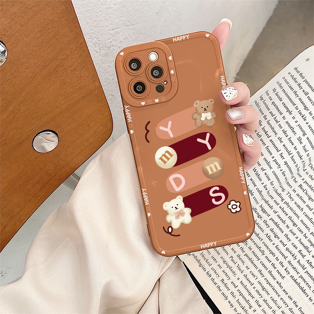 Ốp Lưng Cạnh Vuông My Bear Dành Cho iPhone 6 / 6 Plus / 7 / 7 Plus / 8 / 8 Plus / X / Xs / Xs Max / 11 / 11 Pro / 11 Pro Max / 12 / 12 Pro / 12 Pro Max