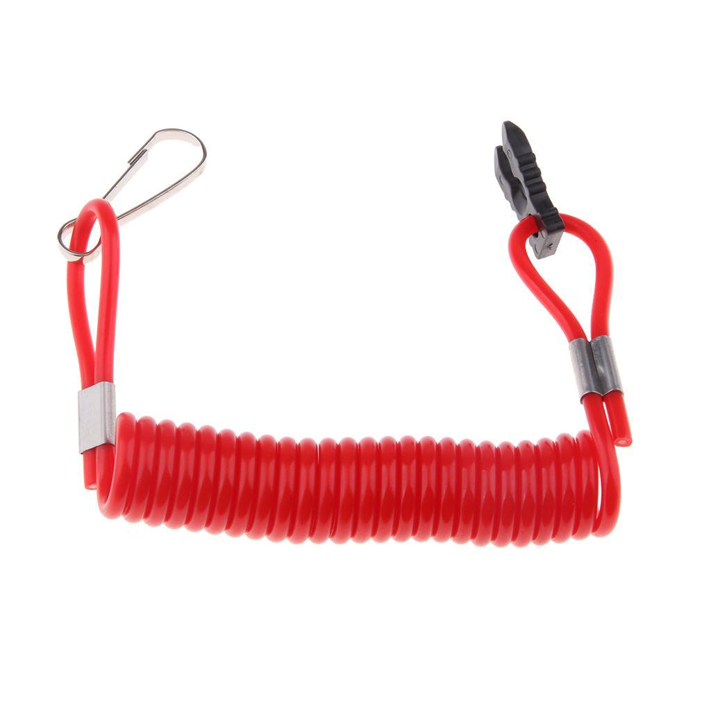 2X Boat Marine Kill Stop Switch Key Lanyard Fit for Outboard