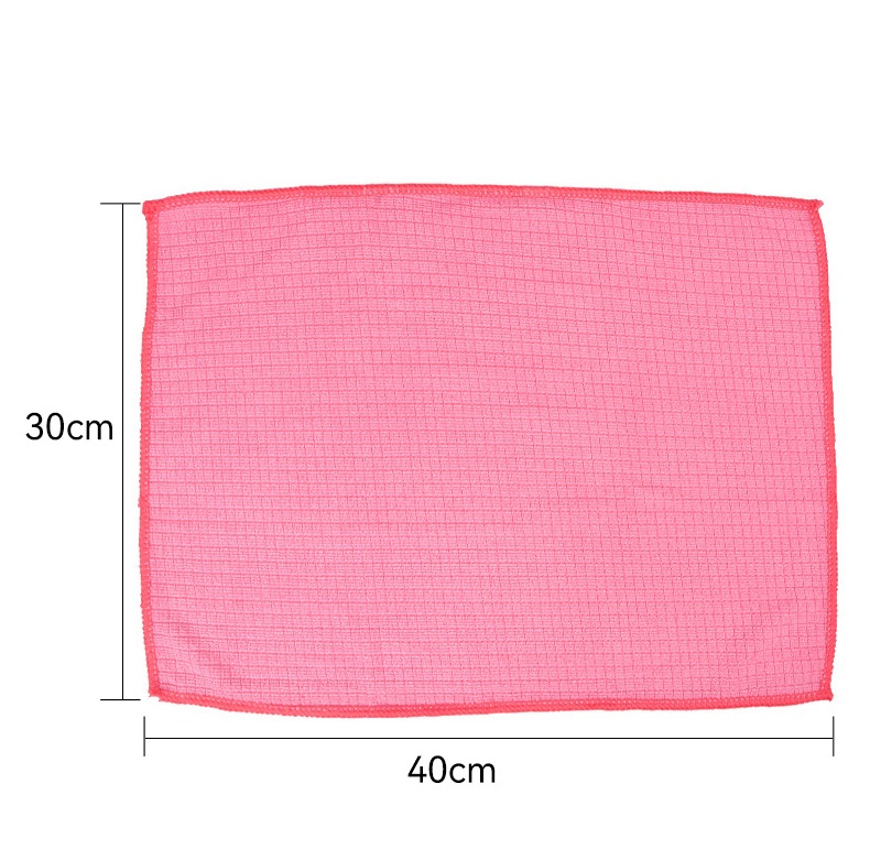 Combo 4 Khăn lau xe đa năng Hàn Quốc 100% Microfiber KT 30x40cm chuyên dụng lau kính và nội thất, thấm hút tốt không bụi vải