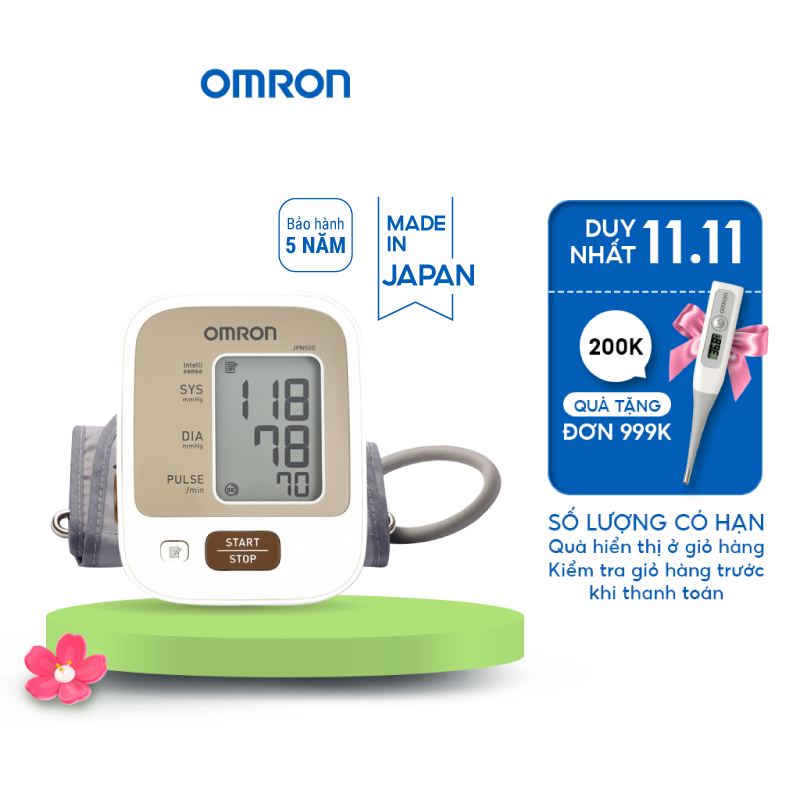 Máy Đo Huyết Áp OMRON JPN500 - Công Nghệ IntelliSense - Sản Xuất Tại Nhật Bản