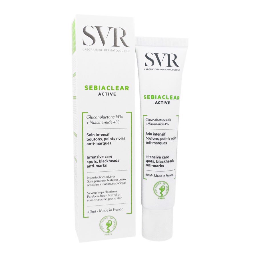 SVR Sebiaclear Active – Kem Giảm Mụn Và Giảm Dầu 40ml