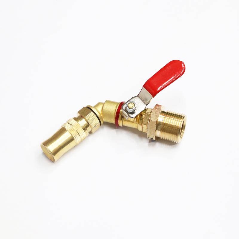 Béc rửa máy lạnh loại cong – đầu ngắn dùng cho máy rửa xe chỉnh áp – có thể chỉnh tia nước ren ngoài 22mm C0004-12