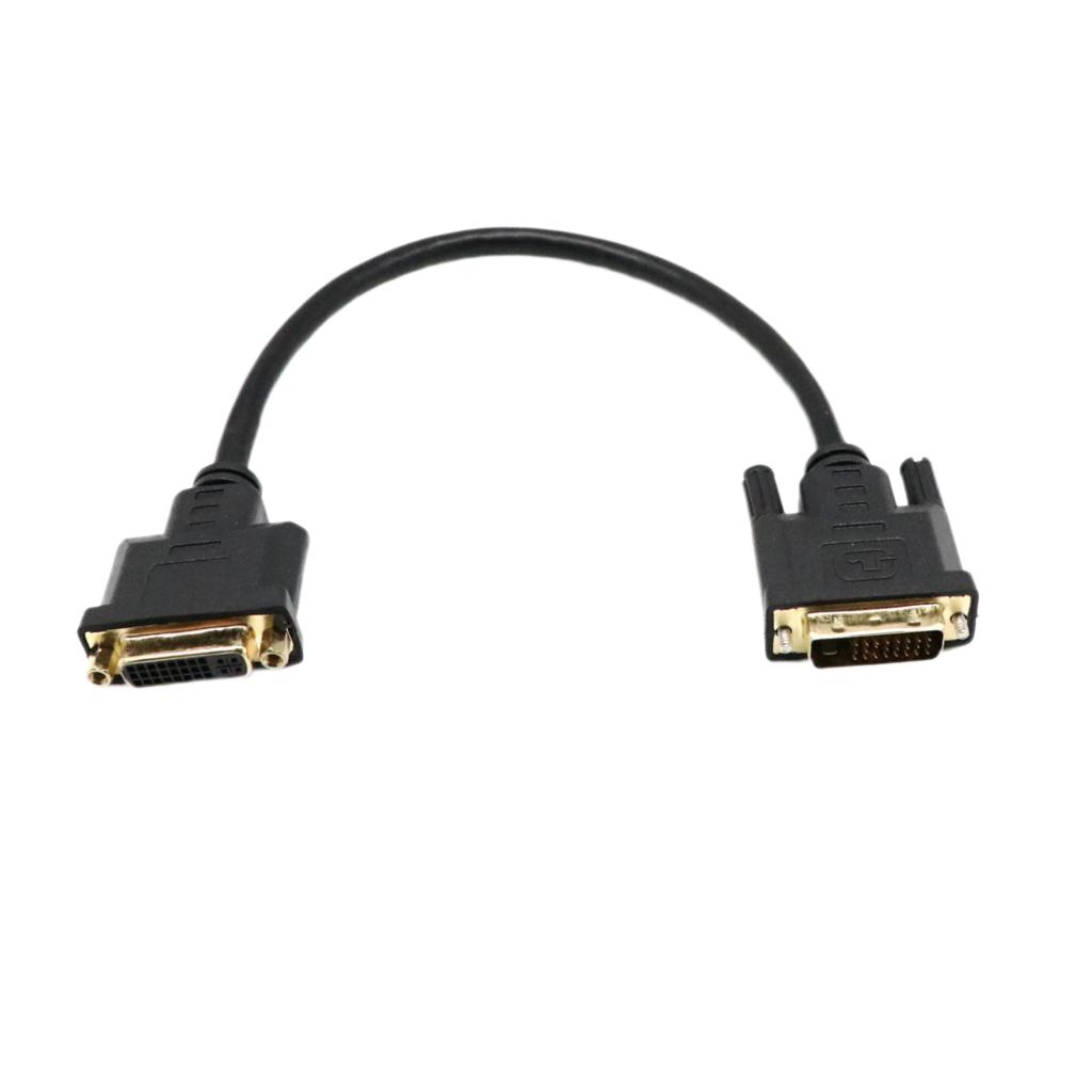 NEW 24+1 Pins DVI-D Male to DVI-D Female Cable Digital Video Cord for Monitor PC Video Adapter 30cm